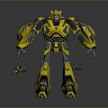Bumblebee Transformers Robot Sci-Fi Robot Characters 3d model