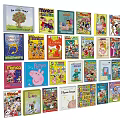 Children's Books Magazine Collection With Colorful Cartoon Covers Featuring Peppa Pig Monica And Disney Characters