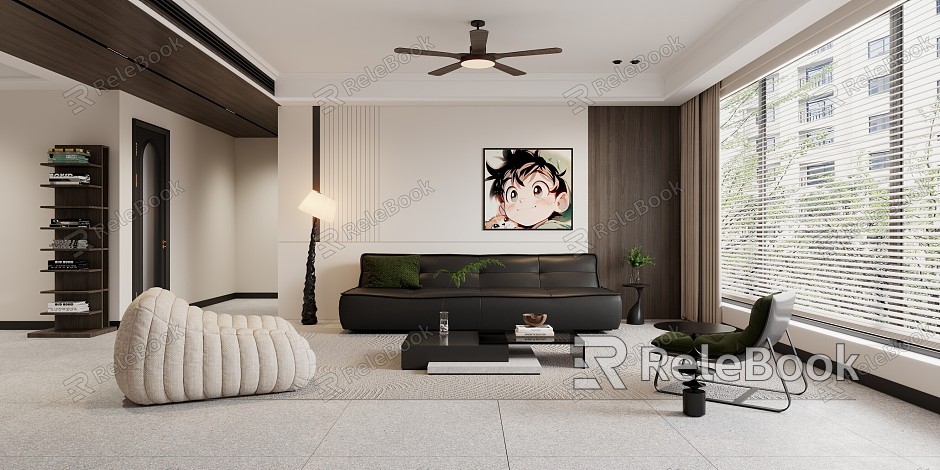 modern living room model