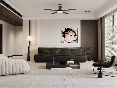 modern living room model