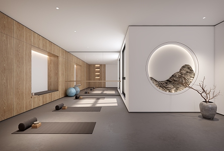 New Chinese Yoga Room 3d model