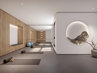 New Chinese Yoga Room 3d model