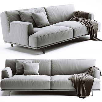 Modern Poliform double sofa 3d model