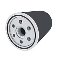 Car Suspension Shock Absorber with Metal Casing Internal Spring and Cylindrical Design
