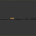 Tactical Rifle With Black Body Red Grip Silencer Orange Component And Rail