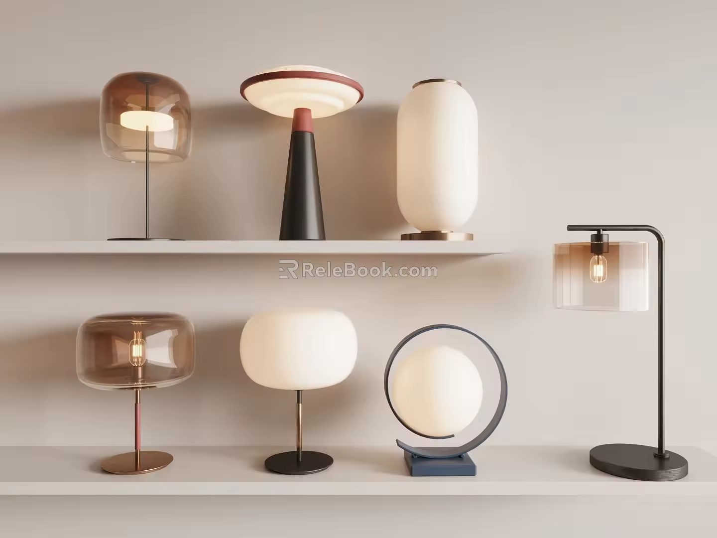 Modern table lamp 3d model