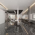 Stylish Modern Beauty Hair Salon Interior With Comfortable Chairs Mirrors And Bright Lighting