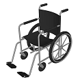 Medical Devices Mobility Aids Two Wheelchairs With Metal Frames And Comfortable Colored Seats