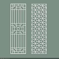 Modern Tech Exhibition Hall With Laser Cut Geometric Pattern Decorative Screens