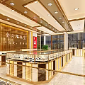 Luxurious Jewelry Store Interior Design With Glass Display Cases And Elegant Lighting