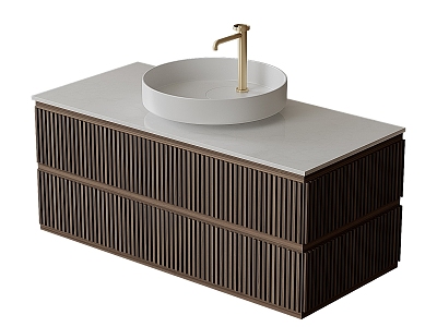 Modern wash stand oyster Moma cabinet sink base 3d model