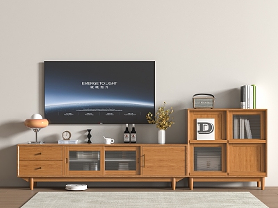 Modern TV cabinet combination 3d model