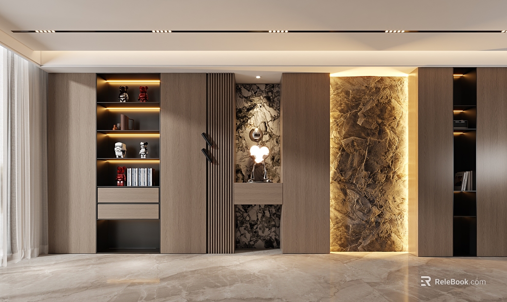 Modern Decorative Cabinet Wine Cabinet texture