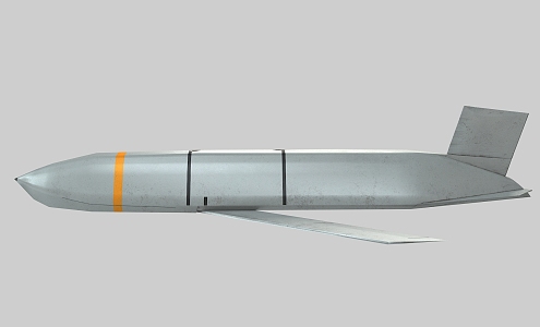 PBR AGM158 Joint Defense Area Stealth Air-to-Ground Missile LRASM Stealth Anti-Ship Missile 3d model