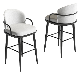 Modern Bar Chair 3d model