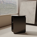 Modern Bedside Cabinet 3d model