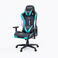 Blue and Black Office Chair with Ergonomic Design Comfortable Seat Adjustable Armrests and Swivel Base
