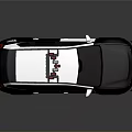 Modern Police SUV Car With Roof Mounted Red Blue Lights And Sleek Exterior Design
