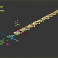 Linear Modular Industrial Equipment With Multiple Units And Assembly Components