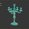 Colorful Multi Arm Candelabra With Decorative Design For Home Living Decoration