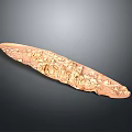 Garden Landscape Decorative Artwork With Brown Gold Textured Long Surface Design