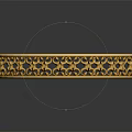 Elegant Jewelry Golden Bracelet With Intricate Filigree Design And Shiny Finish