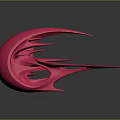 Contemporary Unique Pink Abstract Sculptural Furniture Featuring Smooth Curved Flowing Lines
