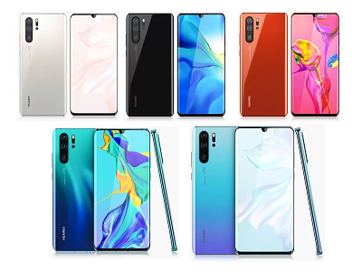 Latest Digital Smartphones Showcasing Vibrant Colors And Various Models 3d model Latest Digital Smartphones Showcasing Vibrant Colors And Various Models 3d model