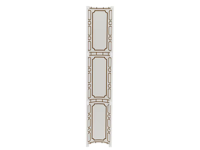 Modern Ceiling Design With Rectangular Framed Sections And Inner Rectangular Patterns 3d model