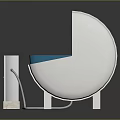 CORDIAL Equipment With Silver Body Transparent Cover Blue Liquid Support Stand And Connected Tubes