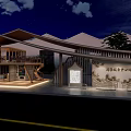 Post Station Bus Station Building Appearance 3d model