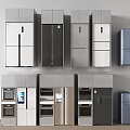 Various Styles of Refrigerators and Freezers with Modern Designs and Sleek Exteriors
