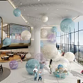 bubble ball ocean ip bar window 3d model