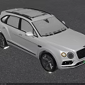 White Bentley Luxury SUV Featuring Elegant Exterior Design And Distinctive Front Grille