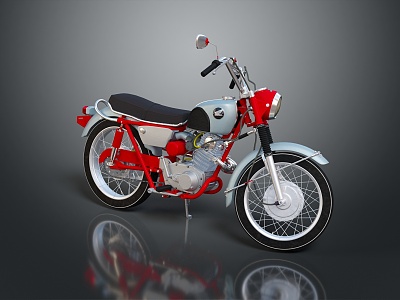 Motorcycle Two-wheeled Motorcycle Cross-country Motorcycle Road Race Motorcycle Motor Vehicle Transport 3d model