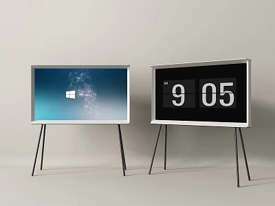 Mobile TV Conference TV Conference Flat-screen TV Floor TV 3d model