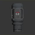Building Construction Equipment With Gray Casing And Red Danger Warning Label