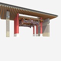 Ancient porch 3d model