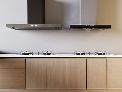Modern Smoke Machine Range Hood Gas Hood Cabinet 3d model