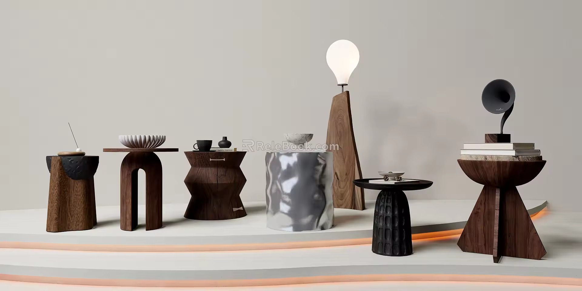 Side few round side few 3d model