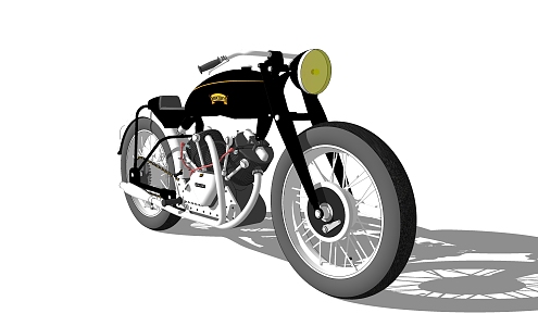 Modern Motorcycle 3d model