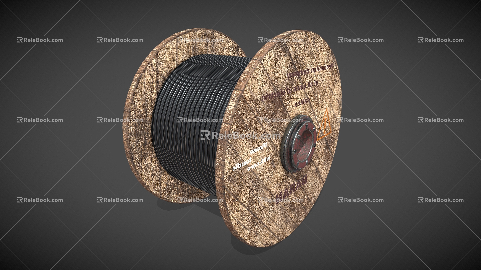 Cable Roll Cable Industrial Equipment 3d model