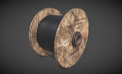 Cable Roll Cable Industrial Equipment 3d model