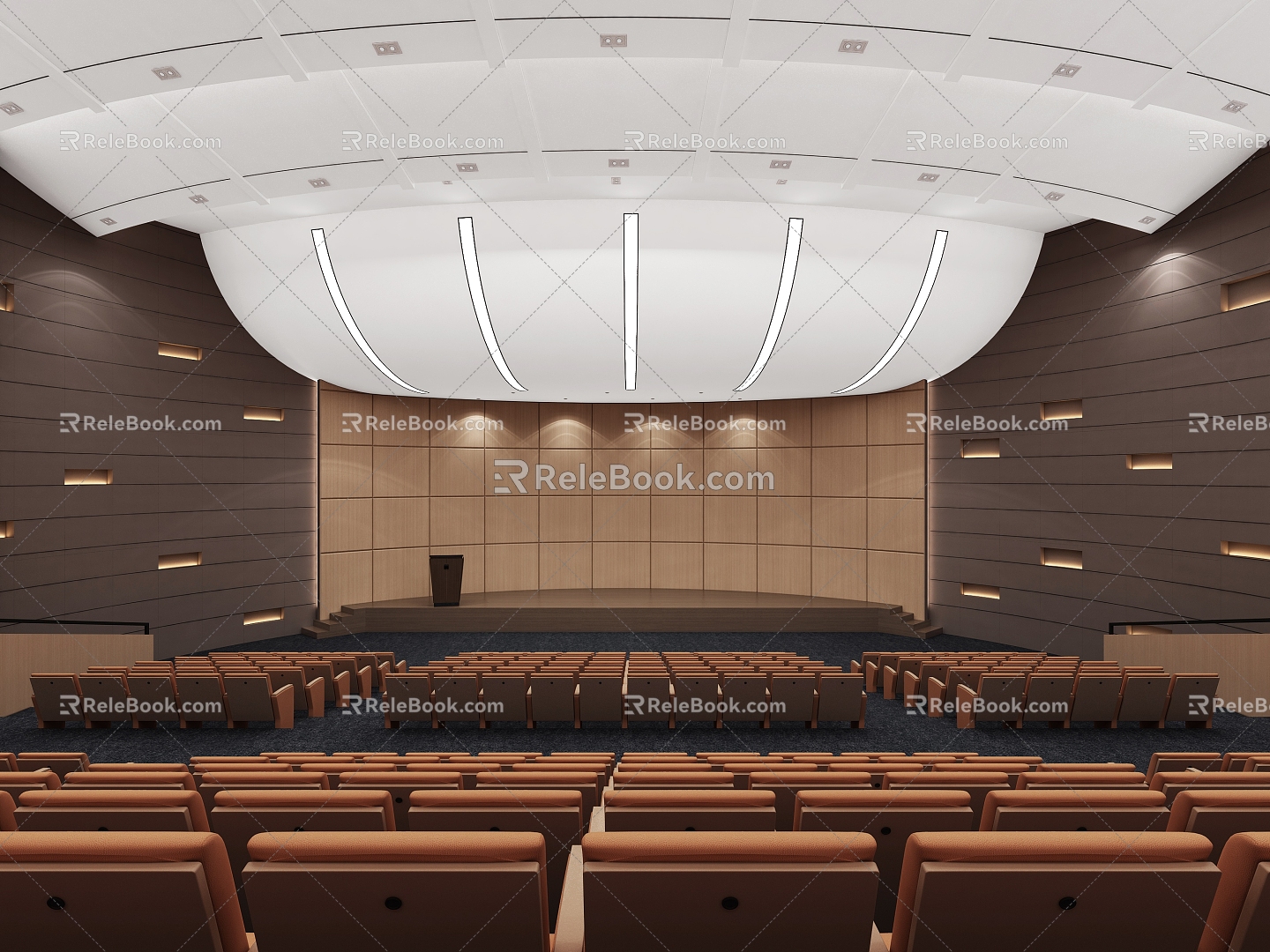 Style Report Hall Report Hall Lecture Hall Performance Hall Cinema Concert Hall Cinema Line Cinema 3d model