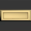 Shiny Solid Golden Gold Bar With 1000g Weight And Engraved Surface Details