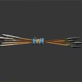 Bundled Arrows With White Arrowheads And Brown Shafts Tied In Blue Ribbon
