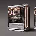 Modern console gaming computer console 3d model