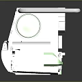 Flo Med Medical Infusion Pump With Digital Display Control Buttons White Green Design