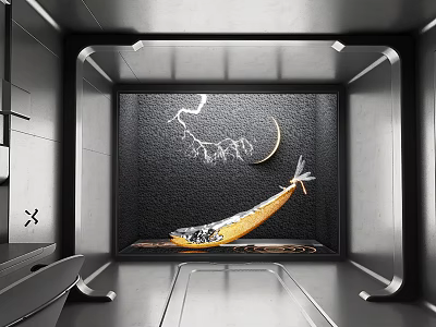 Interior landscaping 3d model