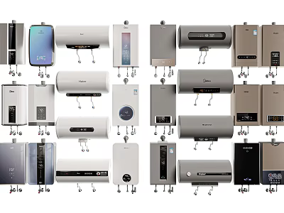Various Types Of Modern Household Appliances With Stylish Designs For Home Use 3d model